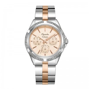 Alexandre Christie AC 2947 Silver Rosegold Full BFBTRLN